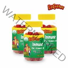 릴크리터스 꾸미바이트 이뮨 아연+비타민 C D 150g, 60정, 3개