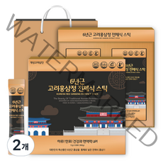 개성고려삼인 6년근 고려홍삼정 전체식 스틱 + 쇼핑백, 2개, 360g