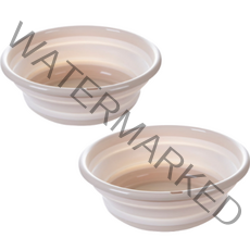 심플라인 다용도 폴딩 접이식 대야 소, 2개, 아이보리