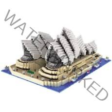 프랜디 나노블럭 랜드마크 대형 건축물 시드니 오페라 하우스 SM9916, 혼합색상