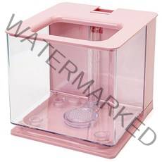 나노 탱크 자동물갈이 어항 핑크