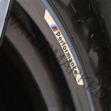 BMW 아우디 벤츠 알루미늄 휠 가드 스티커 액세서리, BMW 퍼포먼스 블랙