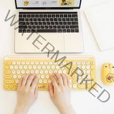 카카오프렌즈 춘식이 라이언 무선 블루투스 키보드 가벼운 저소음 태블릿 키보드