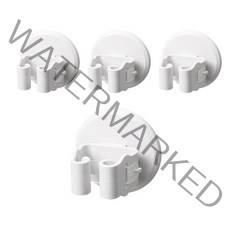 윈프라이스 트롤리 강력 탈착 봉걸이, 화이트, 4개