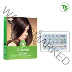 티에스 [티에스] TS 더착한염색 파우치형120g+사은품증정(라퍼퓸트리트먼트6gx5), 선택완료, 7호 연한갈색