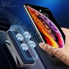 JS automotive 쏘렌토 슬림 회전 마그네틱 강력 핸드폰거치대 시야방해없는 스마트폰 홀더 악세사리 용품, 실버그레이 1P