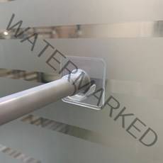 못없이 커튼봉 고정 지지대형 봉받침 홀더 2P