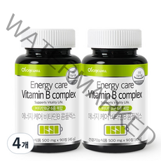 로니웰 에너지케어 비타민B 콤플렉스, 90정, 4개