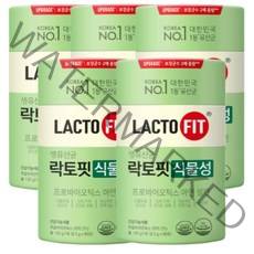 종근당 건강 락토핏 식물성 생유산균 리뉴얼 신제품 60포*5통, 60포, 5개