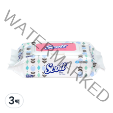 스카트 물티슈 캡형, 70매입, 3개