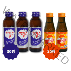 박카스F(120mlx30병) + 비타500(100mlx20병), 1세트