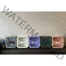 다올보자기 투명 팔각 과일 플라워 기프트 선물상자 낱개 상품, 핑크