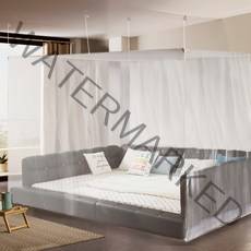 [알뜨리] 캐노피 사각 모기장 텐트 단품 패밀리(스텐봉 미포함) 침대 모기장, 상세 설명 참조