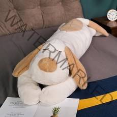 앙플랜트 강아지 대형 바디필로우, 화이트 댕댕이