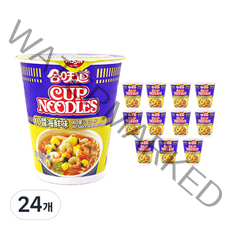 닛신 컵누들 씨푸드 엑소소스 70g, 24개