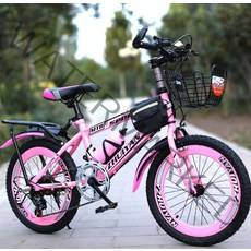 두발 공주 자전거 9살 10살 11살 12살 어린이 소녀, 속도 22인치 검정 및 빨강 상단