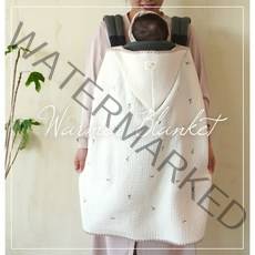 거즈 아기띠워머 (4계절) 아기 가리개 햇빛가리개 신생아 가리개 임신/출산/백일선물 아기이불 거즈이불 낮잠이불 수유가리개 봄달, 곰(모자없음)