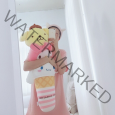 산리오 롱 쿠션 긴 베개 인형 바디필로우 안고 자는 귀여운 캐릭터 애착 시나모롤 마이멜로디, 산리오3단(70x30cm)