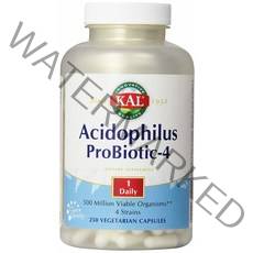 Kal 애시도필러스 프로바이오틱-4 유산균 베지테리안 캡슐, 250정, 1개