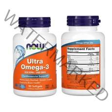 Now Foods 나우푸드 울트라 오메가3 500EPA 250DHA 180개입 Ultra Omega-3 Softgels, 90개입, 6개