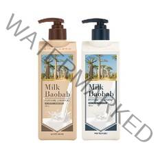밀크바오밥 퍼퓸 샴푸 화이트머스크 500ml + 트리트먼트 화이트머스크 500ml