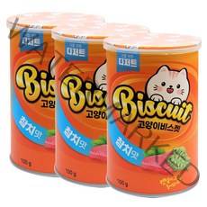 너를위한디저트 고양이 캣닢 비스켓 참치 100g, 참치맛, 3개