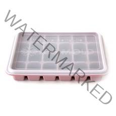 키친팩토리 파스텔 실리콘 얼음틀 24구, 핑크