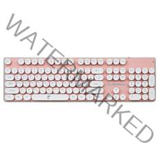 플레오맥스 레트로 LED 멤브레인 유선키보드, AVEC-K301, 핑크, 일반형