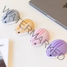 하드라인 햄찌마우스 귀여운 햄스터 무소음 무선 마우스, 선택안함, 그레이