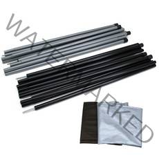 캠프21 타프 보조폴대 세트 4개, 그레이