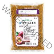 [신정푸드] 냉동 패션후르츠 퓨레(비닐포장) - 2kg, 1개