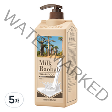 비오클라쎄 밀크바오밥 샴푸 화이트머스크향, 1000ml, 5개