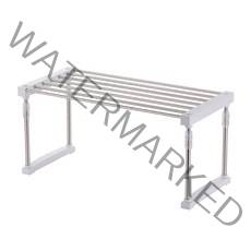 케이리빙 스텐 주방선반 1단 높이조절, 화이트