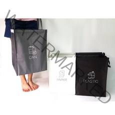 가정용 분리수거가방 이동식 재활용 분리수거함 분리수거통 3단, 소형