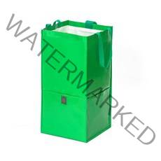 올비아 롱 멀티 바스켓 장바구니 분리수거함, 그린, 1개