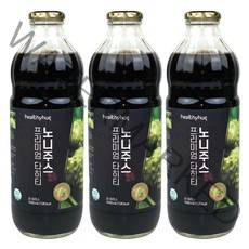 헬씨허그 프리미엄 타히티 노니주스 1000ml 노니 원액 발효숙성 착즙 에어캡포장, 3병