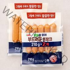 롯데햄 부드러운 프랑크 소시지, 210g, 2개