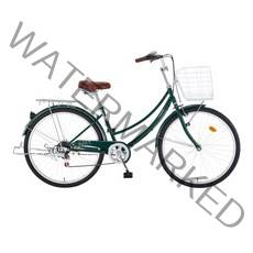 [삼천리자전거] 선데이 7단 26인치 시티형 자전거 2021, 다크 그린