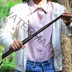 여성 호신용 삼단봉 호신봉 3단봉 호신 무기 용품 3단 진압봉 고탄소강 경찰봉, R49067B(블랙