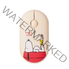 로이체 피너츠 멀티태스킹 트라이모드 무소음 블루투스 무선 마우스, PNTS-TMS-A-SN, 베이지