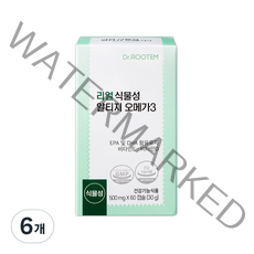 닥터루템 리얼 식물성 알티지 오메가3, 60정, 6개