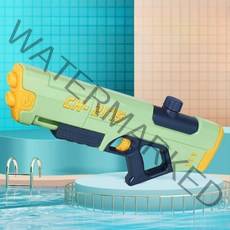 씨에이지몰 더블 샷건 성인물총 워터건 대용량 물총, 400ML 라이트그린