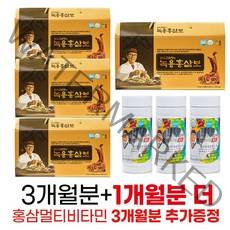 홈쇼핑 정품 23년형 김 오곤 녹용 홍삼보 6년근 홍삼추출액, 3개월+1개월+시음포7포, 2개