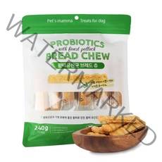 펫츠맘마 강아지 황태 유산균 브레드츄 240g, 1개, 황태맛