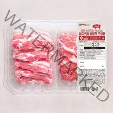 곰곰 보리먹인 캐나다산 삼겹 목살 반반팩 구이용, 1kg, 1개