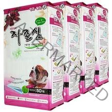 자존심 애견 배변패드 흰색 50매, 4개