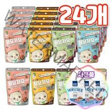 캐츠랑 저요저요 고양이 보양간식 60g 24개 + 증정 고양이 습식파우치, 혼합 4종 6개씩 24개 + 증정 모이스트루 1개