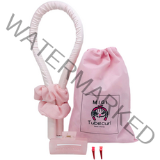튜브컬 2세대 웨이브 헤어롤 파우치 세트 실키핑크