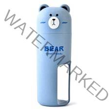 더자카 곰돌이 칫솔 케이스, 블루, 1개