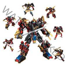 파이 레고 호환 블록 001 6종 합체 경찰 로봇, 003. 6종 합체 마테오 닌자 로봇